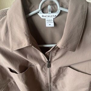 Athleta Topspin Dress (M, cargo/tan) - Like New